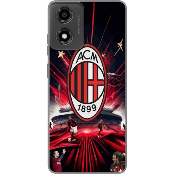 Motorola Moto E14 Gjennomsiktig deksel AC Milan