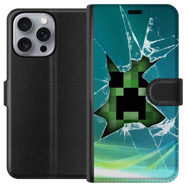 Apple iPhone 16 Pro Max Lompakkokotelo MineCraft