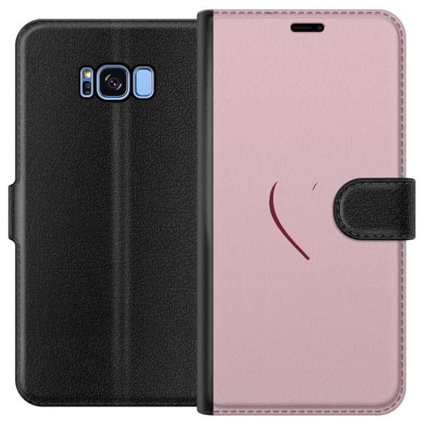 Kompatibelt Plånboksfodral till Samsung Galaxy S8 SoftPinkLove