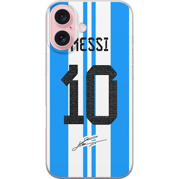 Apple iPhone 16 Gennemsigtig cover Lionel Messi (Argentina)