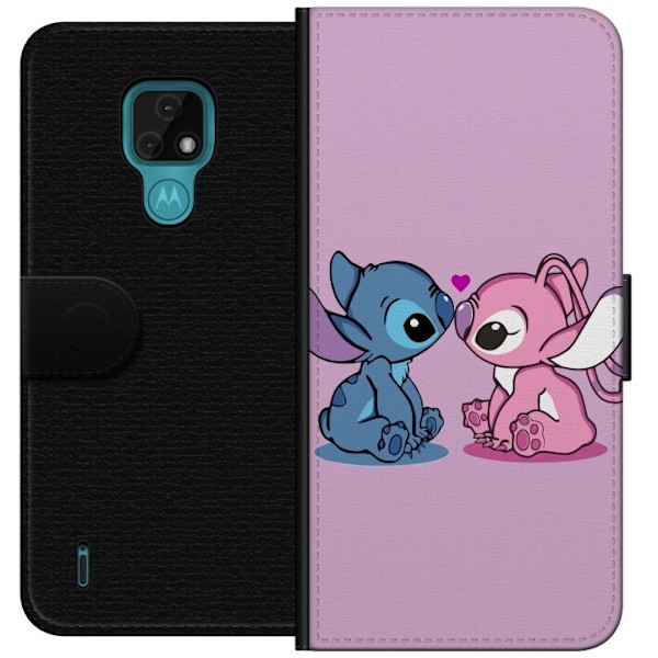 Motorola Moto E7 Lommeboketui lilo & stitch 2025