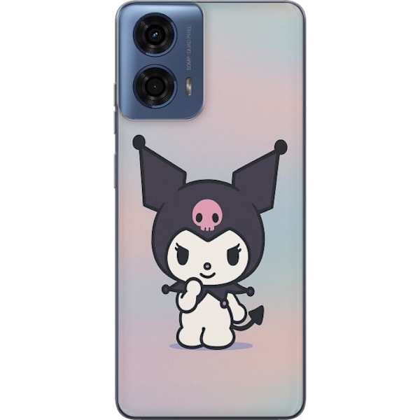 Motorola Moto G24 Gjennomsiktig deksel Kawaii Sanrio Kuromi