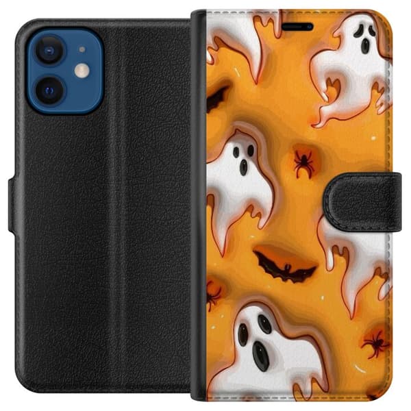 Kompatibel Tegnebogsetui til Apple iPhone 12 mini Halloween 3D 2024