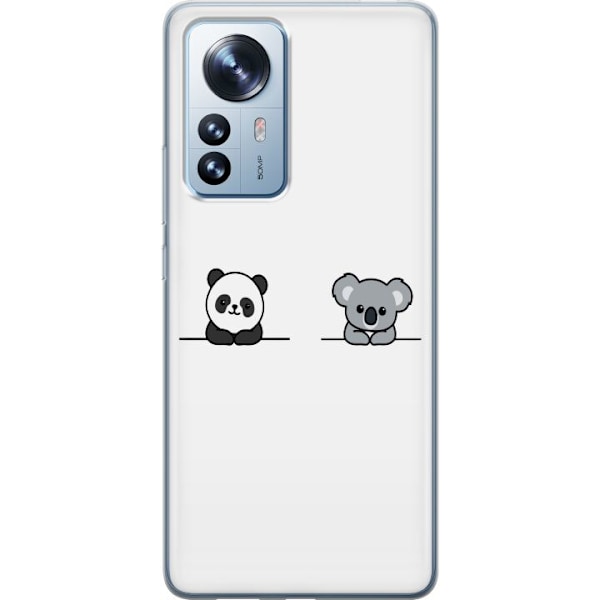 Xiaomi 12 Pro Gennemsigtig cover Panda Koala