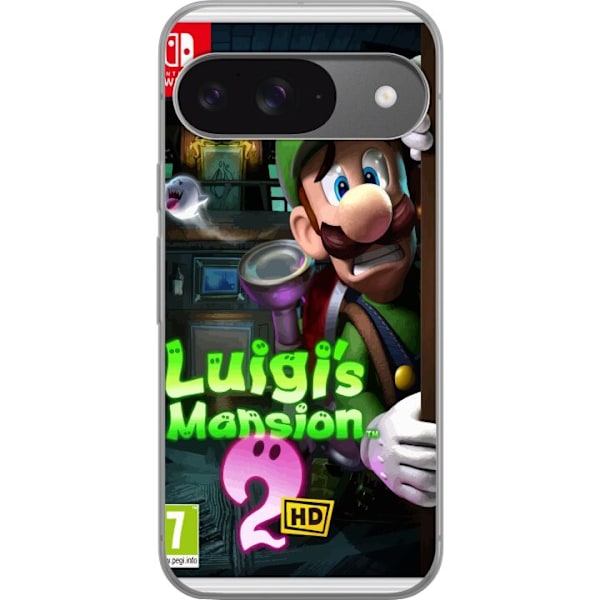 Google Pixel 9 Genomskinligt Skal Luigi