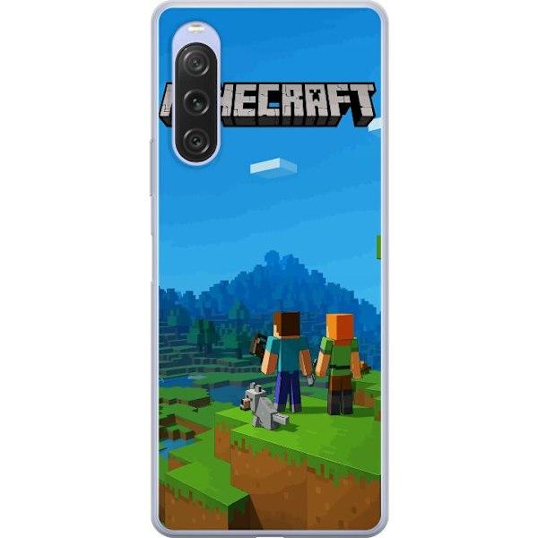 Sony Xperia 10 V Genomskinligt Skal Minecraft Key Art