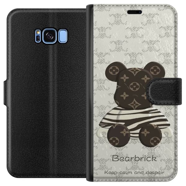 Kompatibelt Plånboksfodral till Samsung Galaxy S8 Brown Bear