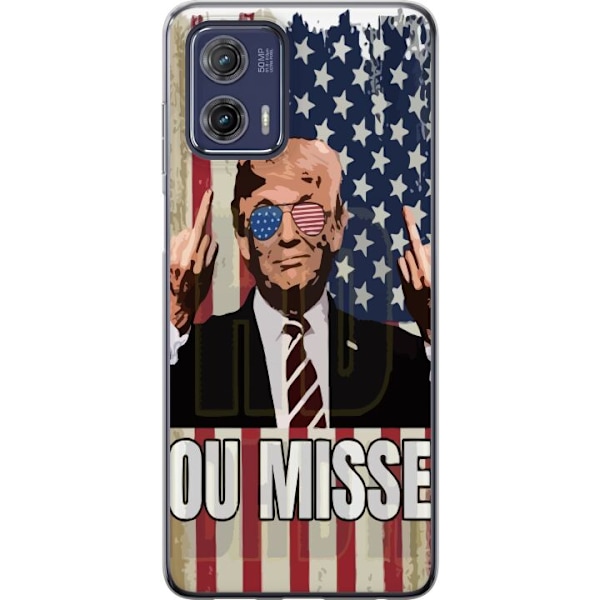 Motorola Moto G73 Gennemsigtig cover Trump