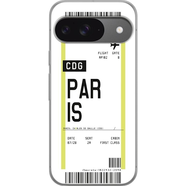 Google Pixel 9 Gennemsigtig cover Paris