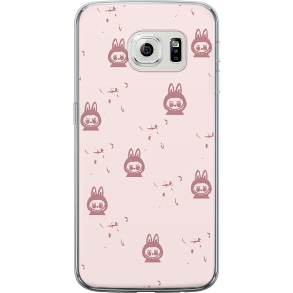 Samsung Galaxy S6 edge Läpinäkyvä kuori Labubu Neon Pop - Neonvärinen pop art hirviö