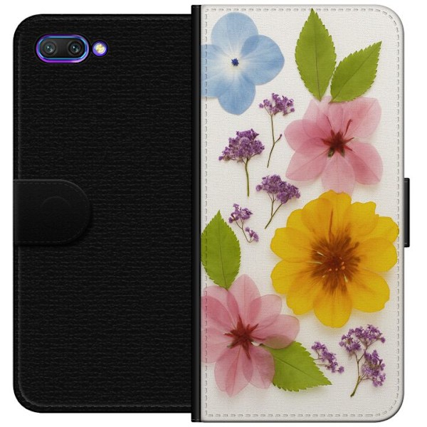Honor 10 Tegnebogsetui Pressede blomster
