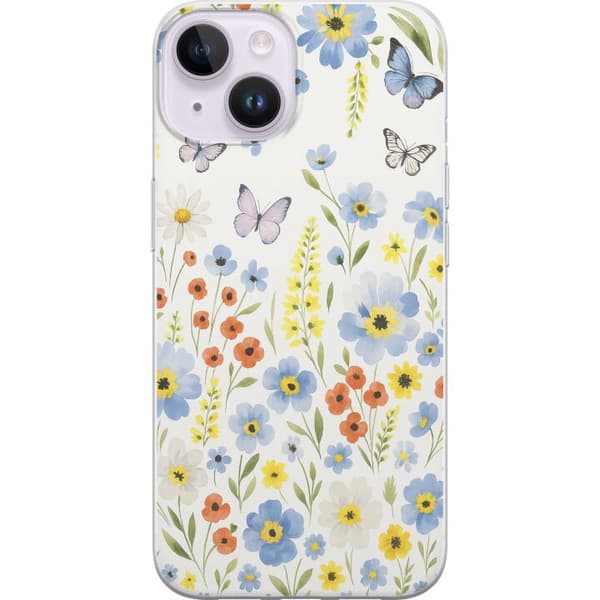Kompatibelt Mobildeksel til Apple iPhone 14 Sommerblomster