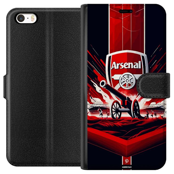 Apple iPhone 5 Tegnebogsetui Arsenal