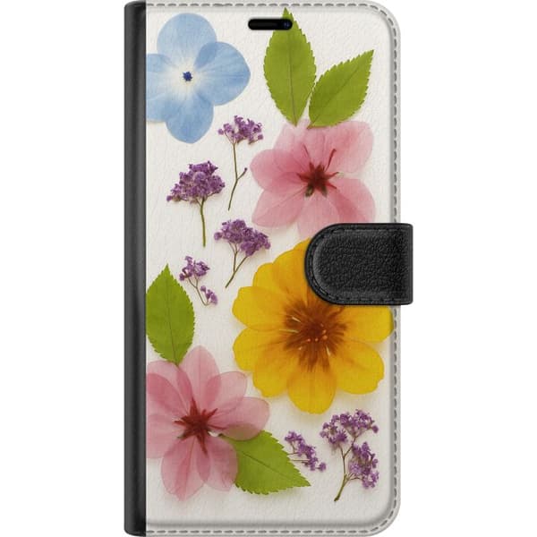 Kompatibel Tegnebogsetui til Samsung Galaxy S20+ Pressede blomster