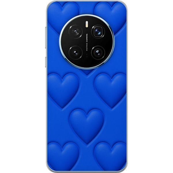 Honor Magic7 Pro Genomskinligt Skal Blue Hearts