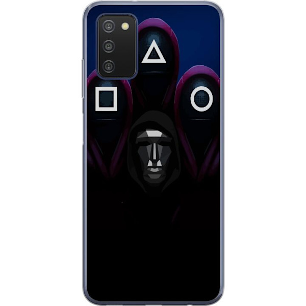 Samsung Galaxy A03s Genomskinligt Skal Squid Game Säsong 3 Nya Ikoner Populär Serie TV Motiv Asiatisk Drama Trend Ikoniskt Grafisk Design