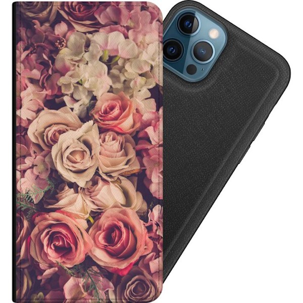 Apple iPhone 12 Pro Tegnebogsetui Blomster
