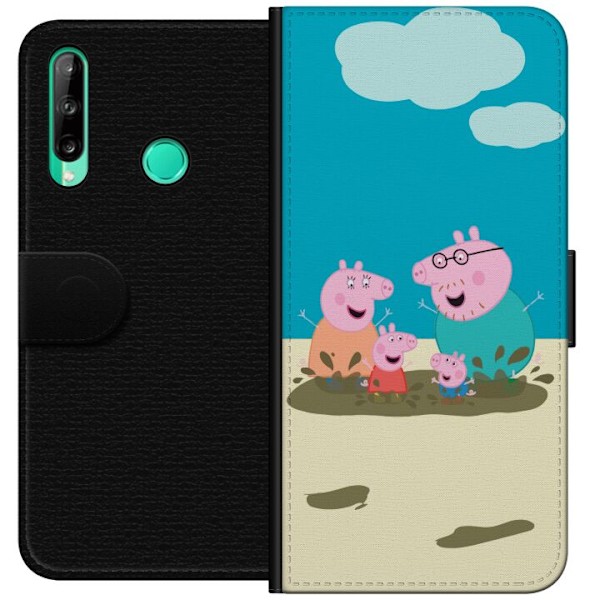 Huawei P40 lite E Lommeboketui Greta Gris Familien Georg Lerø