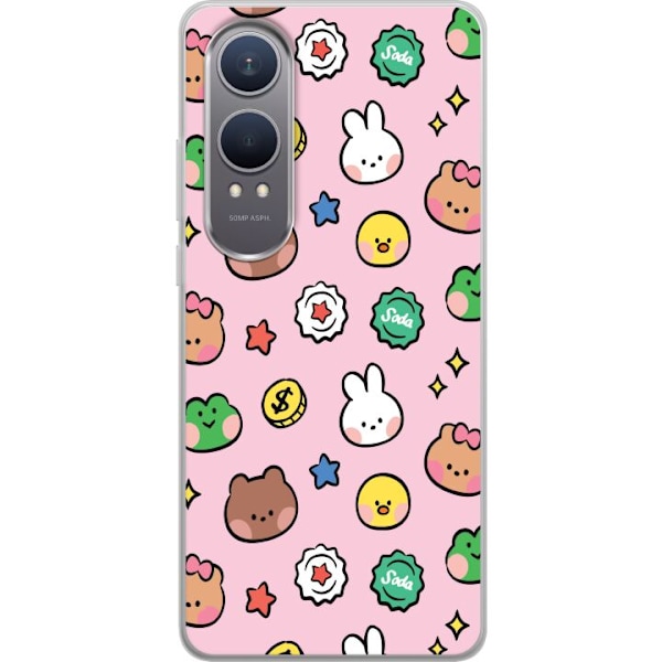 OnePlus Nord CE4 Lite Läpinäkyvä kuori Kawaii Kuvio