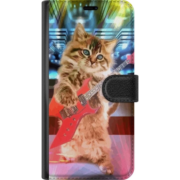 OnePlus Nord 2 5G Tegnebogsetui Kattunge Elgitar
