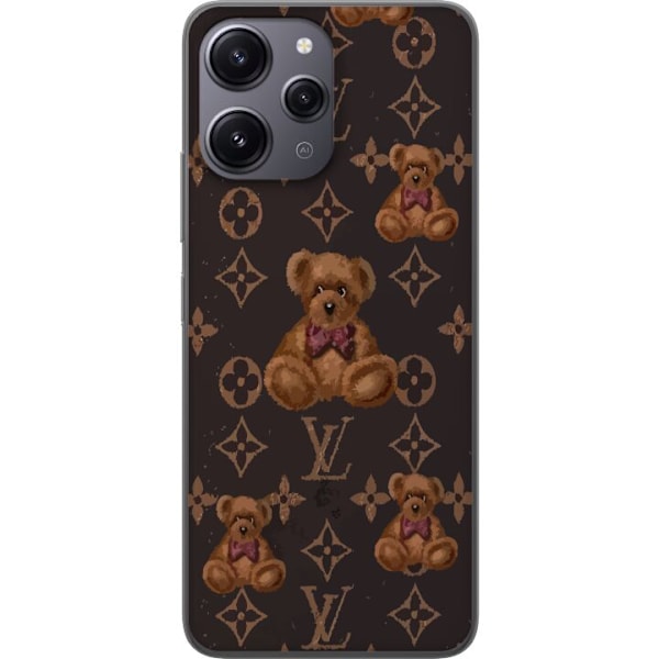 Xiaomi Redmi 12 Läpinäkyvä kuori Louis Vuitton Teddykarhu Kuvio Ylellinen Muotisuunnittelu Suosittu Motiivi Muoti-Trendi Ylelliset Asusteet