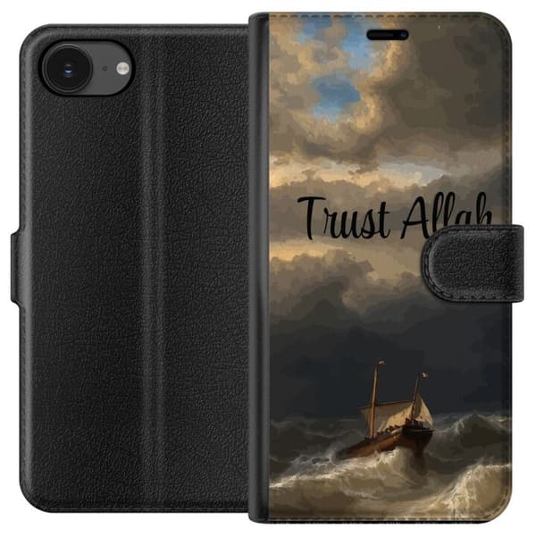 Kompatibel Tegnebogsetui til Apple iPhone 17e Trust Allah över stormigt hav brun
