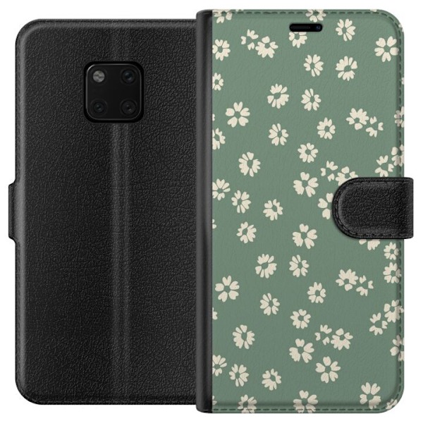 Huawei Mate 20 Pro Tegnebogsetui Blomsterdrøm - Farverigt Blomstermønster