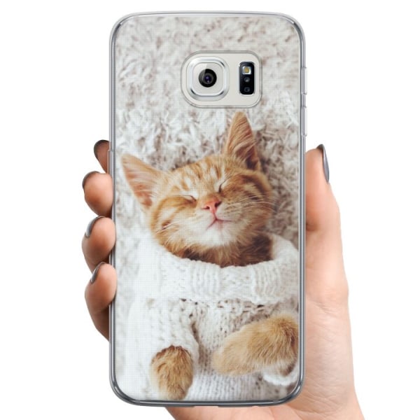 Samsung Galaxy S6 edge TPU Mobilcover Kat