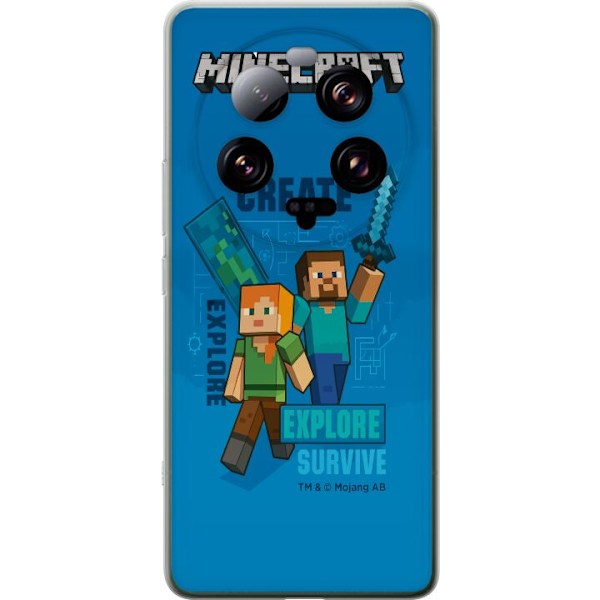 Xiaomi 13 Ultra Läpinäkyvä kuori Minecraft Luolastot