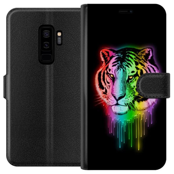 Kompatibelt Lommeboketui til Samsung Galaxy S9+ Tiger
