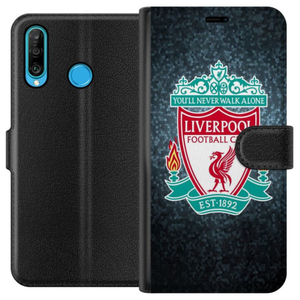 Huawei P30 lite Tegnebogsetui Liverpool Fodboldklub