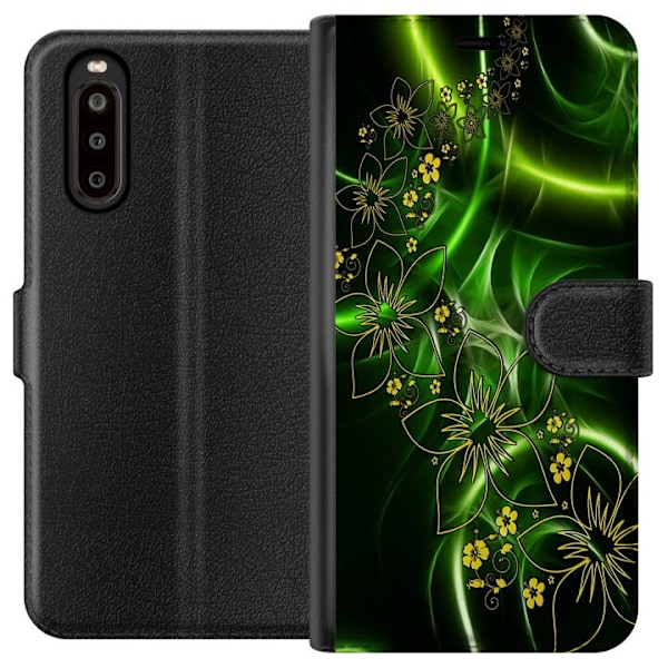 Sony Xperia 10 II Tegnebogsetui Blomster