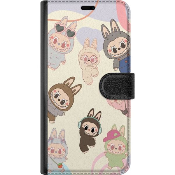 Google Pixel 9 Tegnebogsetui Labubu Pop Mart Samling Motiv Figur Samling Design Populært Art Toy Pop Mart Kreativ Grafisk