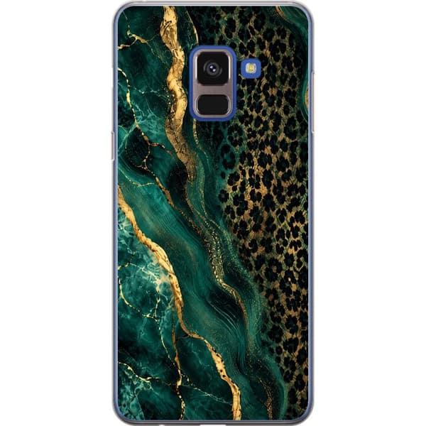 Kompatibelt Mobilskal till Samsung Galaxy A8 (2018) Emerald Wild grön