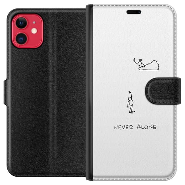 Kompatibel Tegnebogsetui til Apple iPhone 11 Aldrig Alene