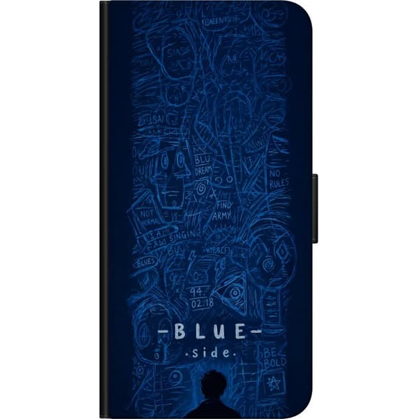 Kompatibel Tegnebogsetui til Nokia 5.4 Blue Side illustration blå
