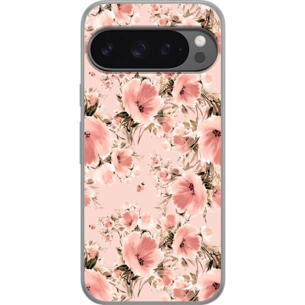 Google Pixel 9 Pro XL Gennemsigtig cover Blomster