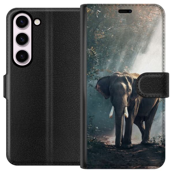 Kompatibelt Plånboksfodral till Samsung Galaxy S23 Elefant