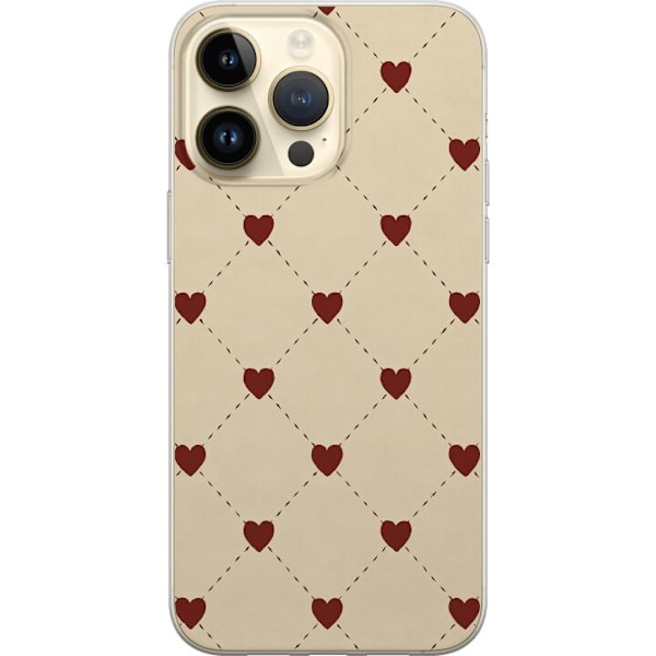 Apple iPhone 15 Pro Max Läpinäkyvä kuori Sydänverkko