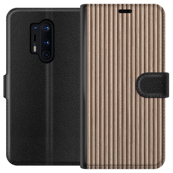 OnePlus 8 Pro Plånboksfodral Mönster Trä