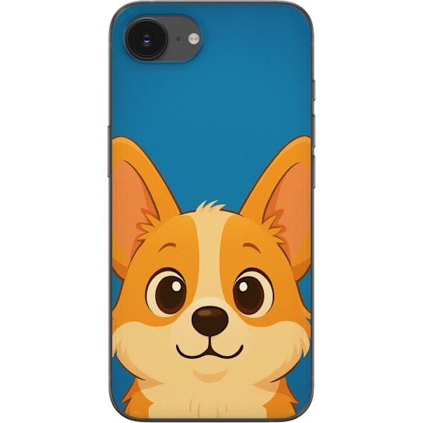 Apple iPhone 16e Genomskinligt Skal Hello Corgi