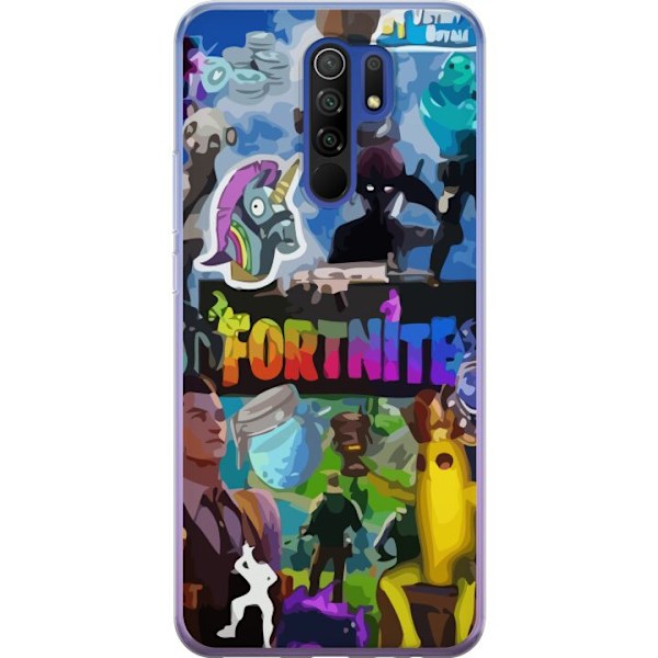 Xiaomi Redmi 9 Gjennomsiktig deksel Fortnite