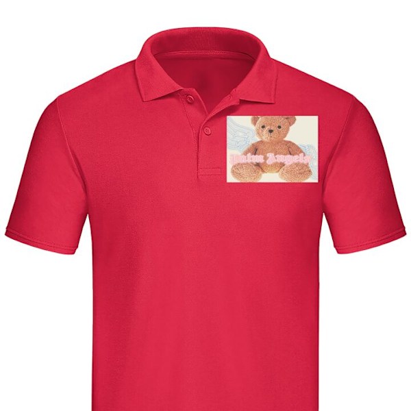 Poloshirt til Voksen | Elegant Poloshirt Palm Angels Teddy Rød Medium