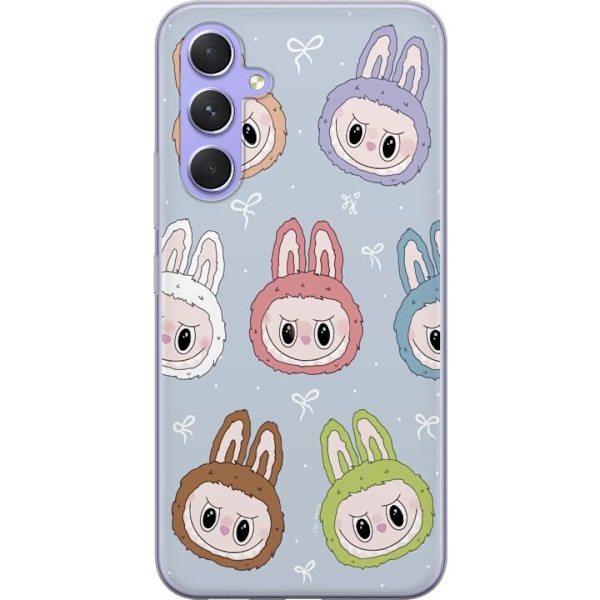 Samsung Galaxy A54 Genomskinligt Skal Labubu Star Pattern –