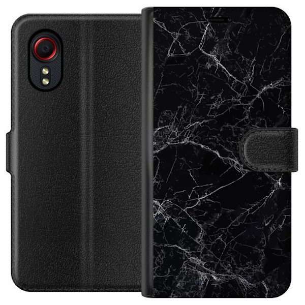 Samsung Galaxy Xcover 5 Tegnebogsetui Marmor Sort