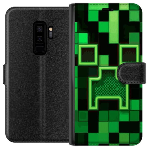 Kompatibelt Plånboksfodral till Samsung Galaxy S9+ Minecraft
