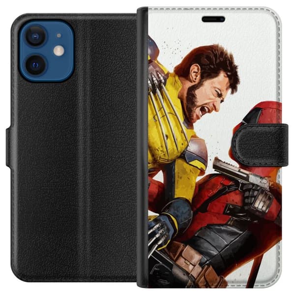 Kompatibelt Plånboksfodral till Apple iPhone 12 mini Deadpool & Wolverine