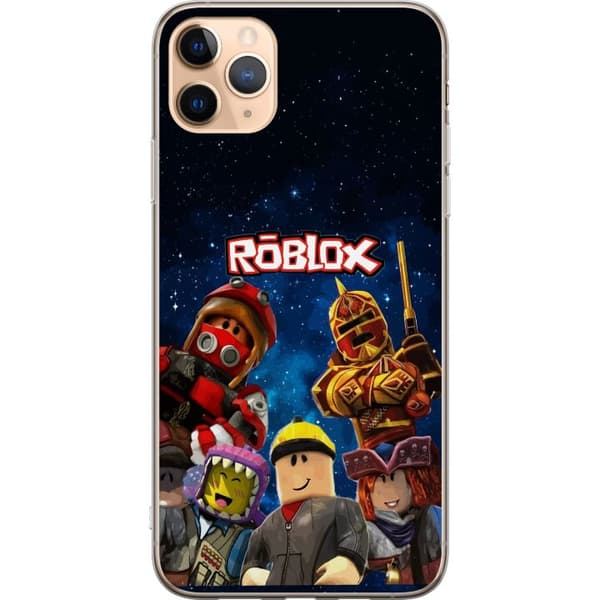 Kompatibelt Mobildeksel til Apple iPhone 11 Pro Max Roblox romfigurer spillkarakterer stjernehimmel gaming blå