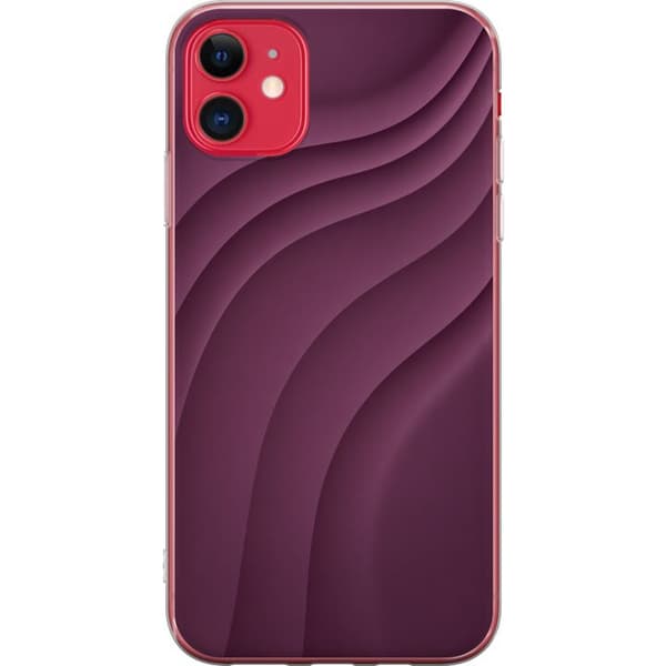 Kompatibelt Mobildeksel til Apple iPhone 11 Plommebølger lila