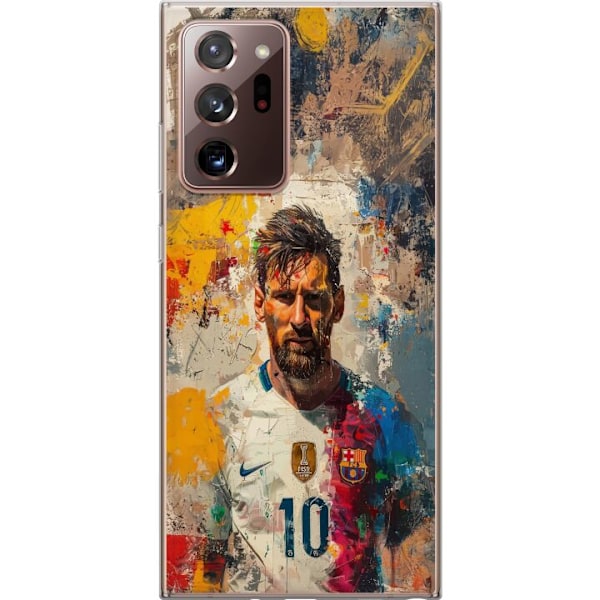 Samsung Galaxy Note20 Ultra Gennemsigtig cover Messi Art